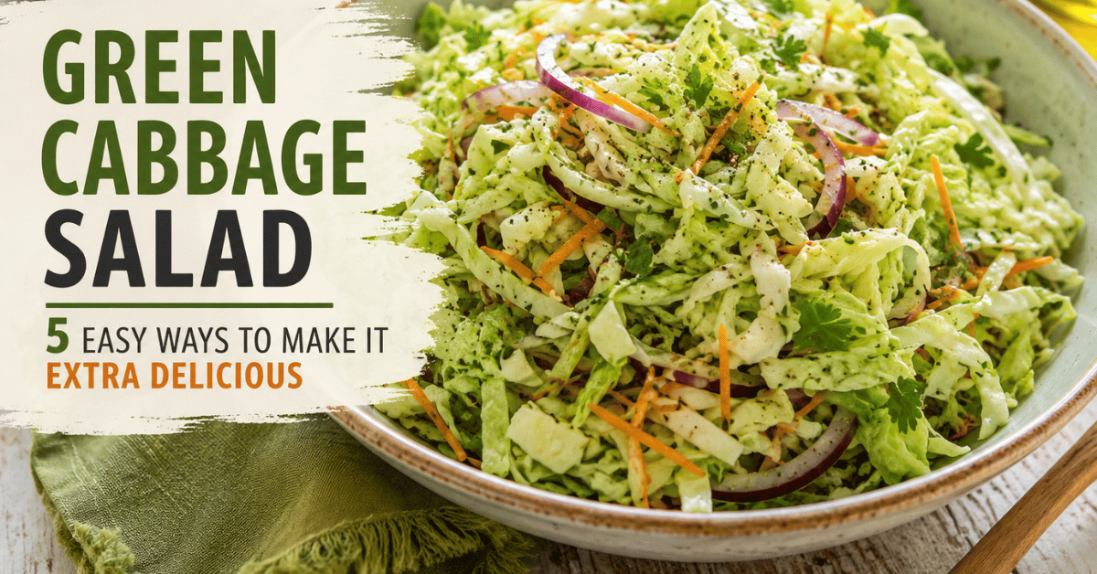 Green Cabbage Salad: 5 Easy Ways to Make It Extra Delicious